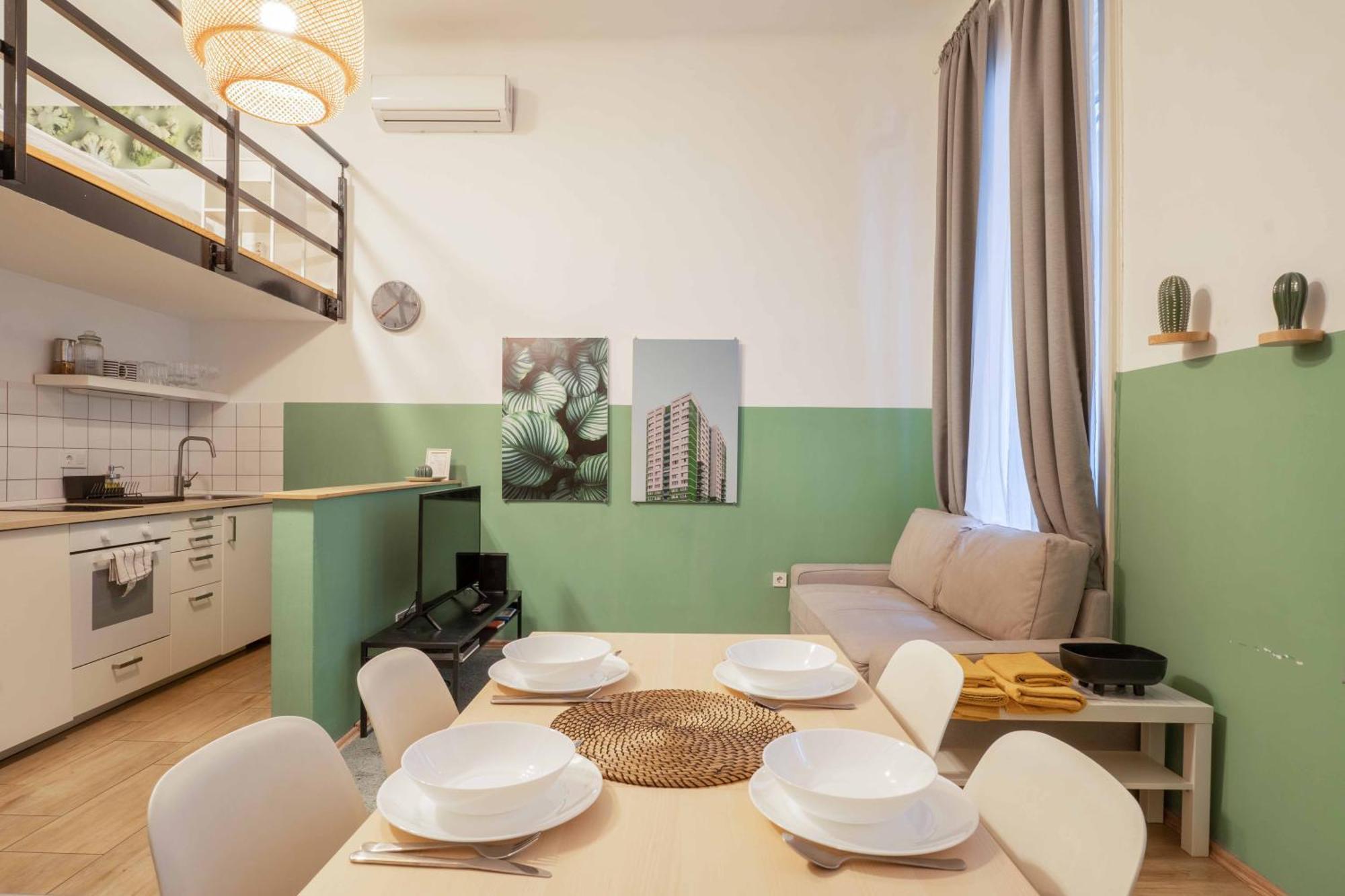 Cosy Studio In Terezvaros W41 Green Budapest Eksteriør bilde